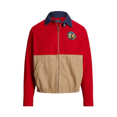 Ralph Lauren SS23 Colorblock Casual Zip Jacket Red 710888097-001