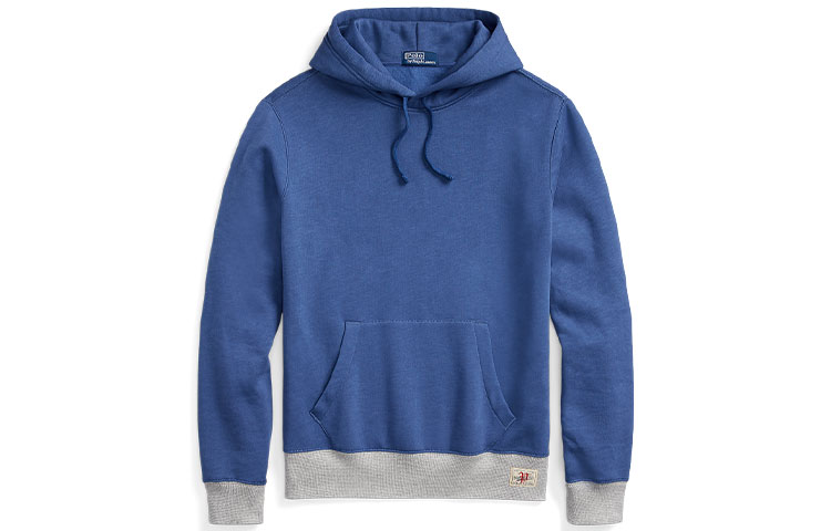 Ralph Lauren SS23 Colorblock Drawstring Hoodie Blue MNPOKNI16822603-400 圖 2