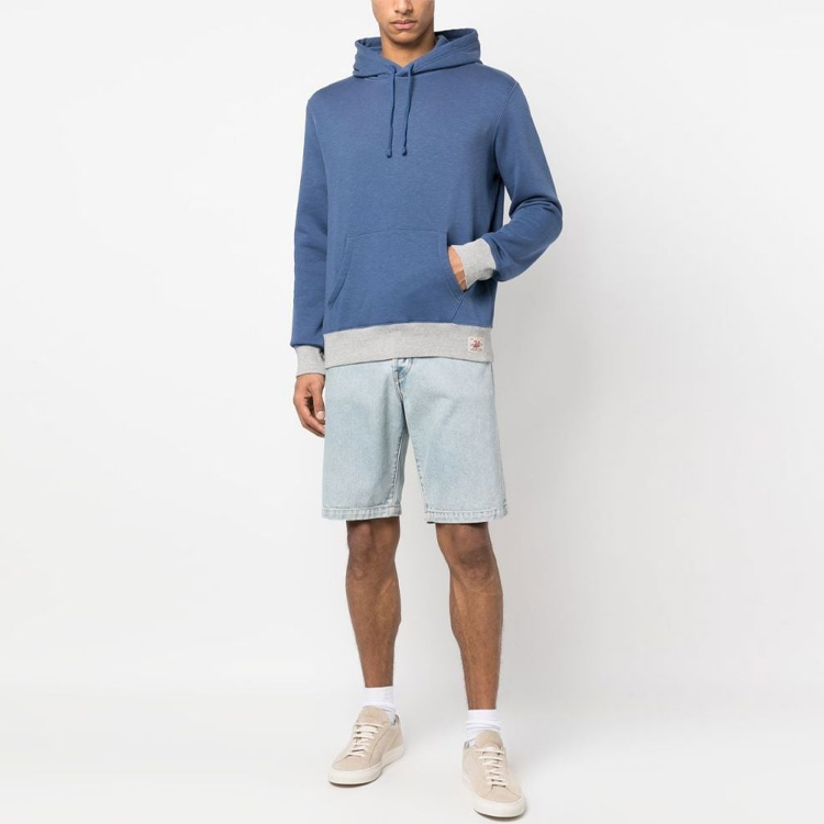 Ralph Lauren SS23 Colorblock Drawstring Hoodie Blue - Fashion 710890865-001 圖 3