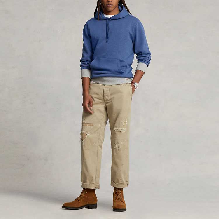 Ralph Lauren SS23 Colorblock Drawstring Hoodie Blue MNPOKNI16822603-400 圖 3