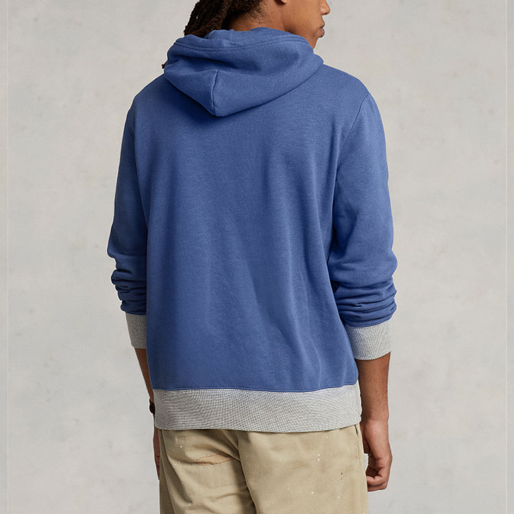 Ralph Lauren SS23 Colorblock Drawstring Hoodie Blue MNPOKNI16822603-400 圖 5