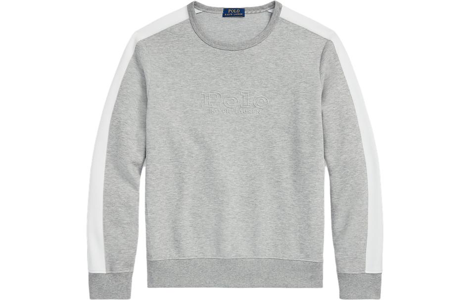Ralph Lauren SS23 Colorblock Logo Pullover Sweatshirt Grey MNPOKNI16822796-020