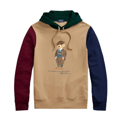 Ralph Lauren SS23 Colorblock Pullover Hoodie Khaki - Long Sleeve MNPOKNI16822465-999