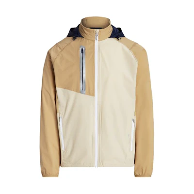 Ralph Lauren SS23 Colorblock Zip Hoodie Jacket Khaki MNXGOTW16020065-250