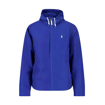 Ralph Lauren SS23 Embroidered Logo Hooded Jacket Mens Blue 710888070-003