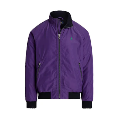 Ralph Lauren SS23 Embroidered Logo Zip-Up Jacket Purple Menswear MNPOOTW16021016-500