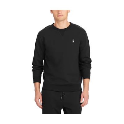 Ralph Lauren SS23 Embroidered Pony Logo Crewneck Sweatshirt Black MNPOKNI16820840-001