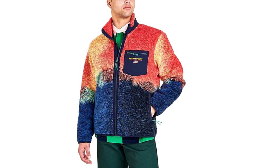 Ralph Lauren SS23 Gradient Fleece Long Sleeve Jacket Multicolor 10880638-999