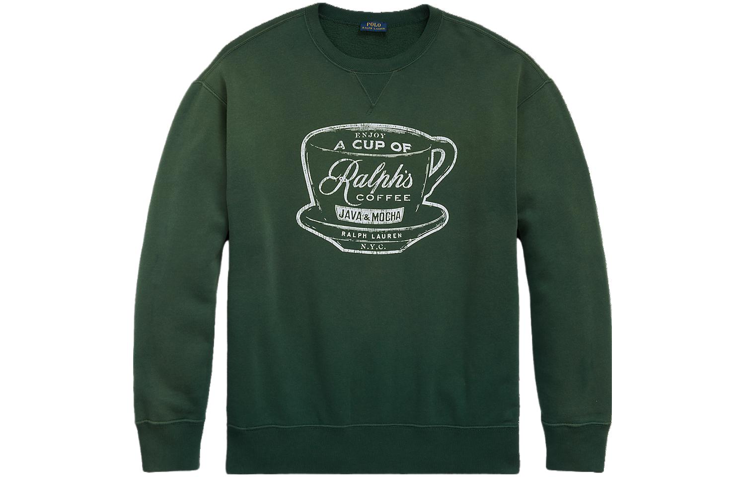 Ralph Lauren SS23 Green Alphabet Print Crewneck Sweatshirt Unisex WMPOKNINFB20505-300