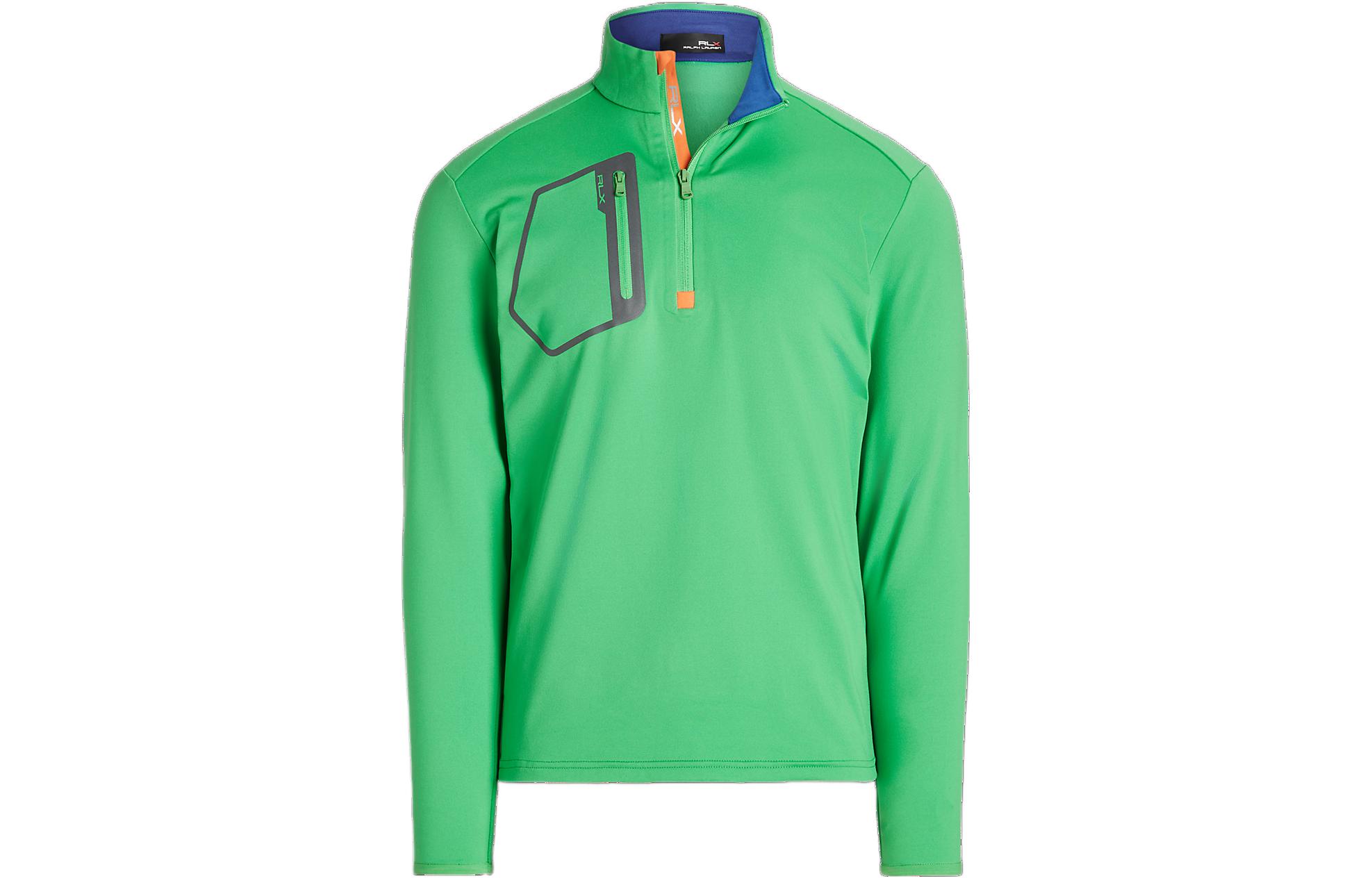 Ralph Lauren SS23 Green Half-Zip Pullover Long-Sleeve Sweatshirt MNXGKNI16820144-300
