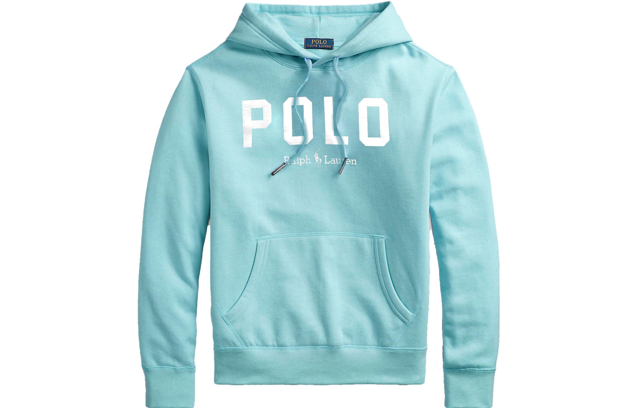 Ralph Lauren SS23 Green Logo Print Drawstring Hoodie 710843465-002 圖 2