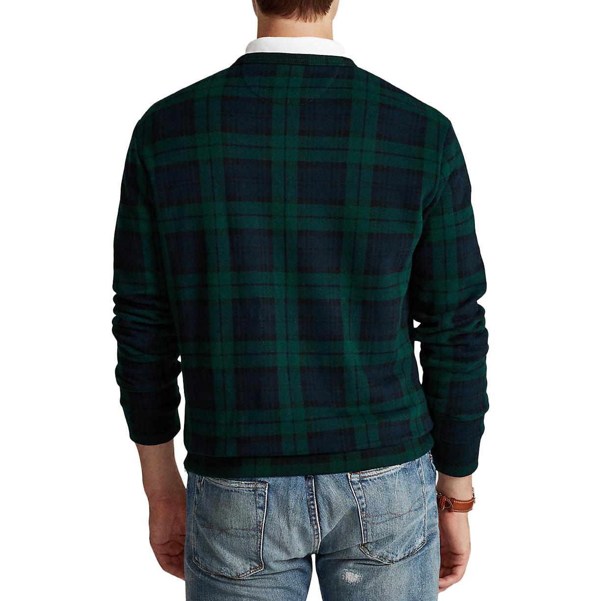 Ralph Lauren SS23 Green Plaid Embroidered Crewneck Sweatshirt 710861761-001 圖 5