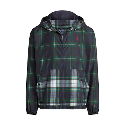 Ralph Lauren SS23 Green Plaid Zip-Up Hoodie Jacket 710832223-001