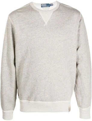 Ralph Lauren SS23 Crewneck Sweatshirt Abu-Abu Logo Patch 710907252-002 Order Ralph Lauren SS23 Crewneck Sweatshirt Abu-Abu Logo Patch 710907252-002