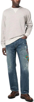 Ralph Lauren SS23 Crewneck Sweatshirt Abu-Abu Logo Patch 710907252-002 Lookbook Ralph Lauren SS23 Crewneck Sweatshirt Abu-Abu Logo Patch 710907252-002