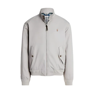 Ralph Lauren SS23 Grey Solid Color Zip Jacket with Small Logo Embroidery MNPOOTW16021045-020