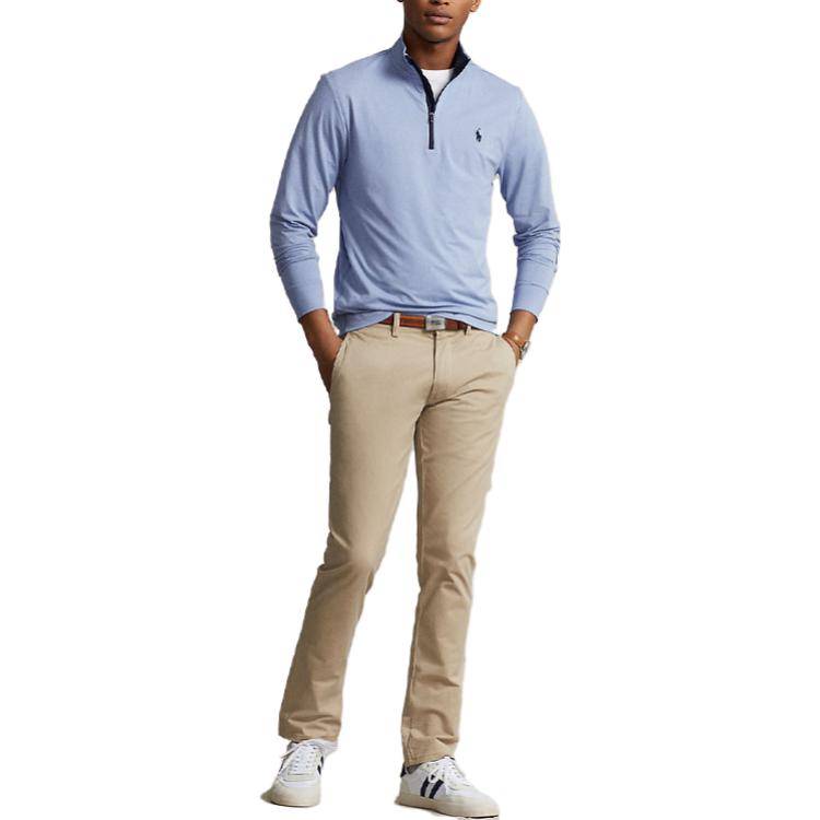 Ralph Lauren SS23 Half-Zip Logo Sweatshirt Blue Men’s MNPOKNI16822774-400 圖 3