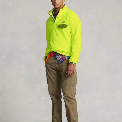 ラルフローレン SS23 レモンイエロー ハーフジップ プルオーバー スウェットシャツ MNPOKNI16822717-700 Lookbook ラルフローレン SS23 レモンイエロー ハーフジップ プルオーバー スウェットシャツ MNPOKNI16822717-700