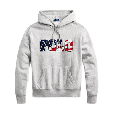 Ralph Lauren SS23 Letter Graphic Pullover Sweatshirt Men’s Light Grey 710794799-002