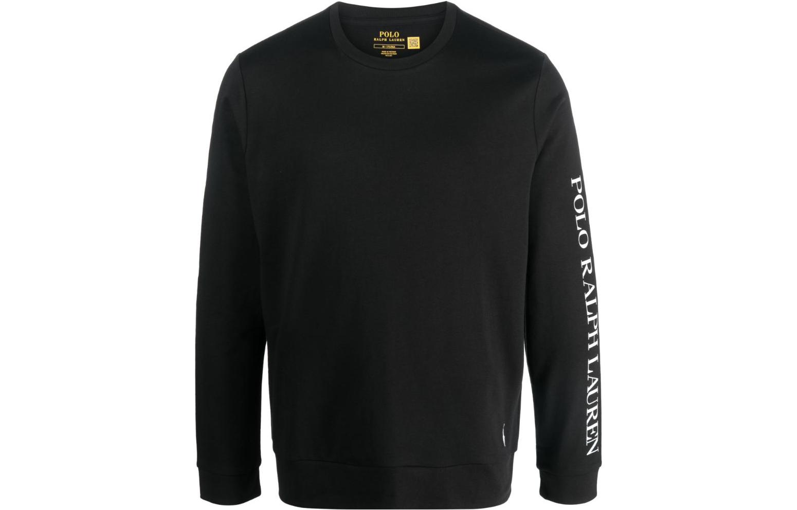 Ralph Lauren SS23 Logo Crewneck Sweatshirt Black 714899617-003