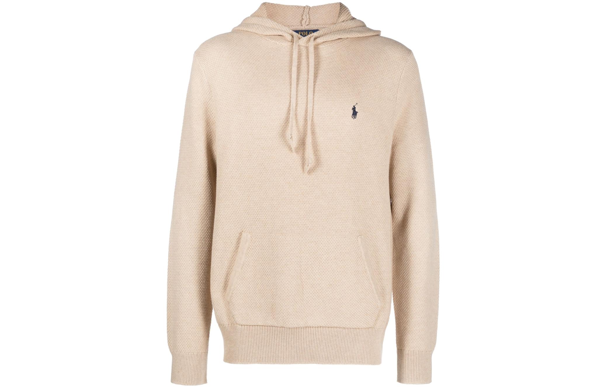 Ralph Lauren SS23 Logo Embroidered Hoodie Long Sleeve - Light Pink 710890550-003