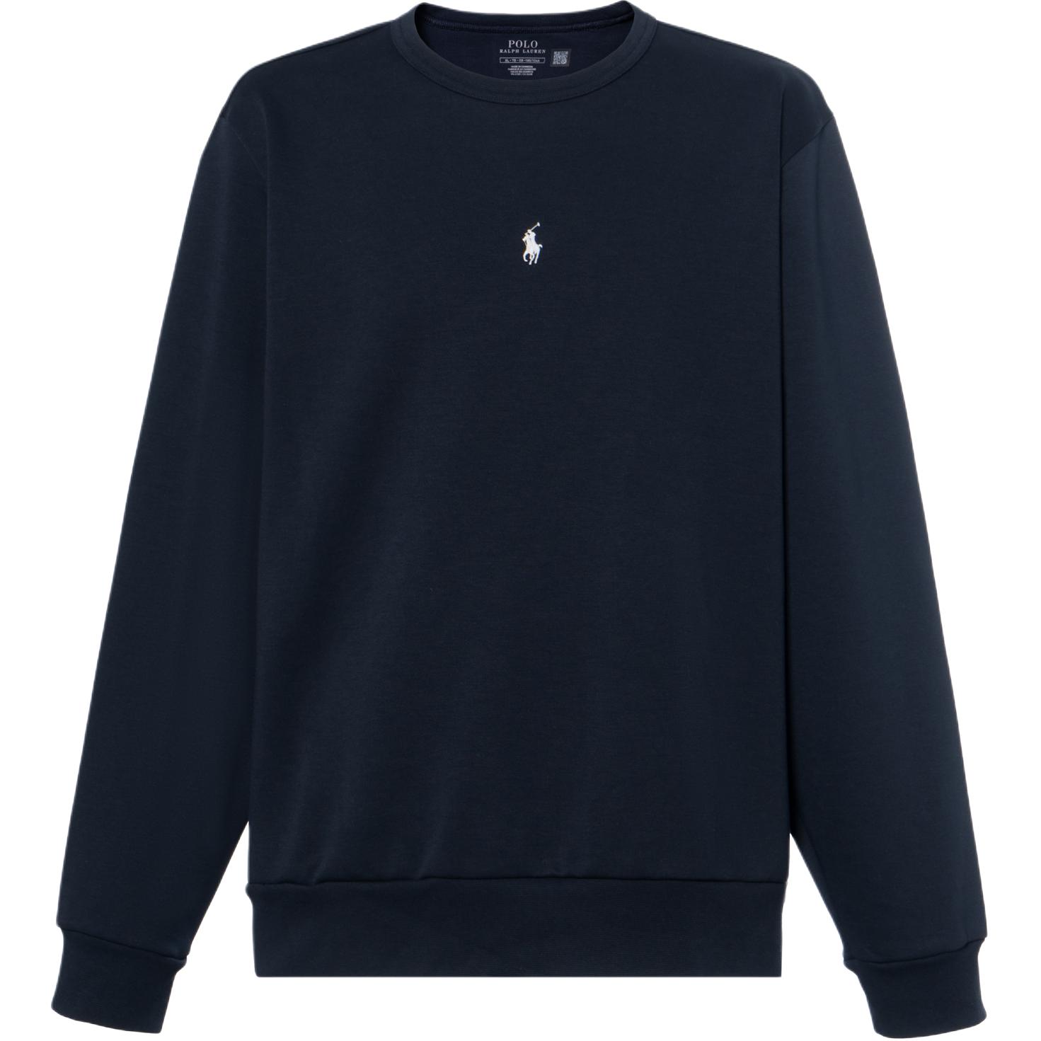 Ralph Lauren SS23 Logo Embroidered Pullover Sweatshirt Navy Blue 710839048-003