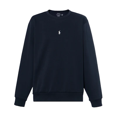 Ralph Lauren SS23 Logo Embroidered Pullover Sweatshirt Navy Blue 710839048-003