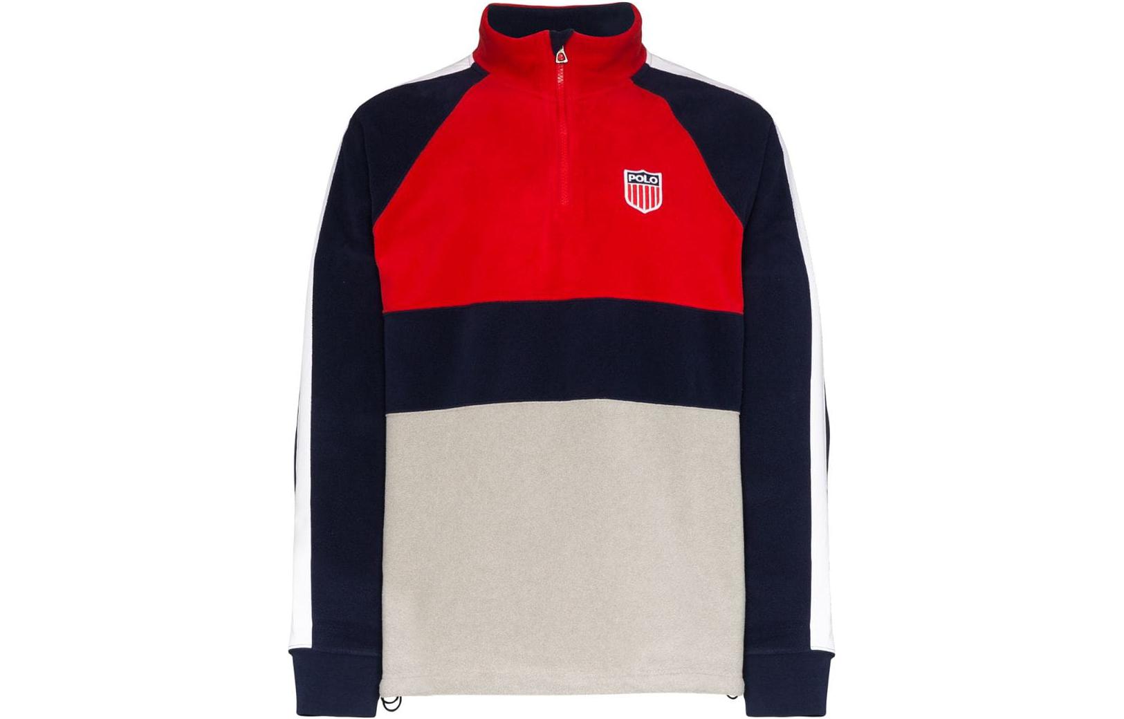 Ralph Lauren SS23 Logo Half-Zip Pullover Sweatshirt Multicolor 710781176-001