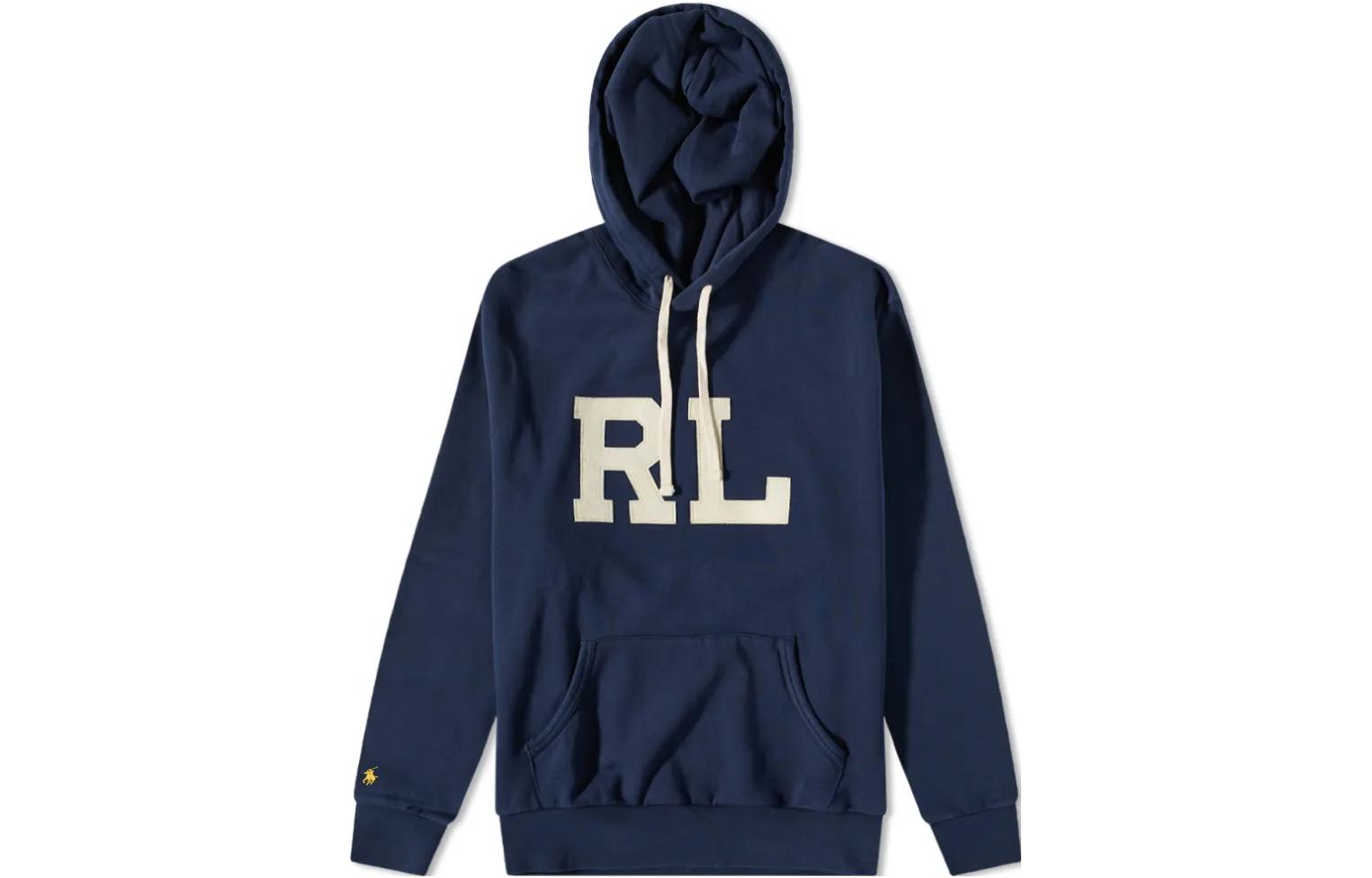 Ralph Lauren SS23 Logo Patch Crewneck Sweatshirt Blue 710878502-001