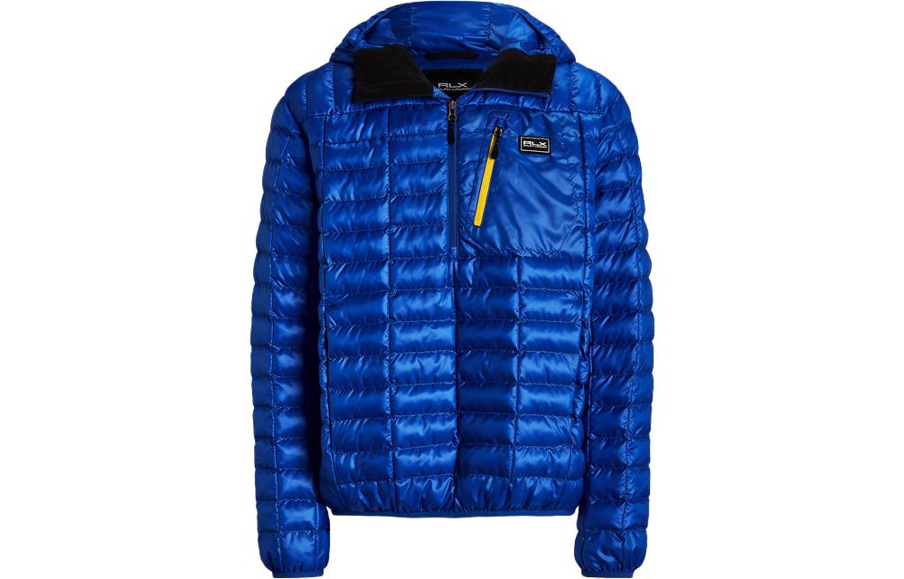 Ralph Lauren SS23 Logo Patch Water-Resistant Hooded Jacket Blue MNRXOTW16020085-400