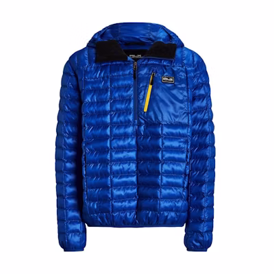 Ralph Lauren SS23 Logo Patch Water-Resistant Hooded Jacket Blue MNRXOTW16020085-400