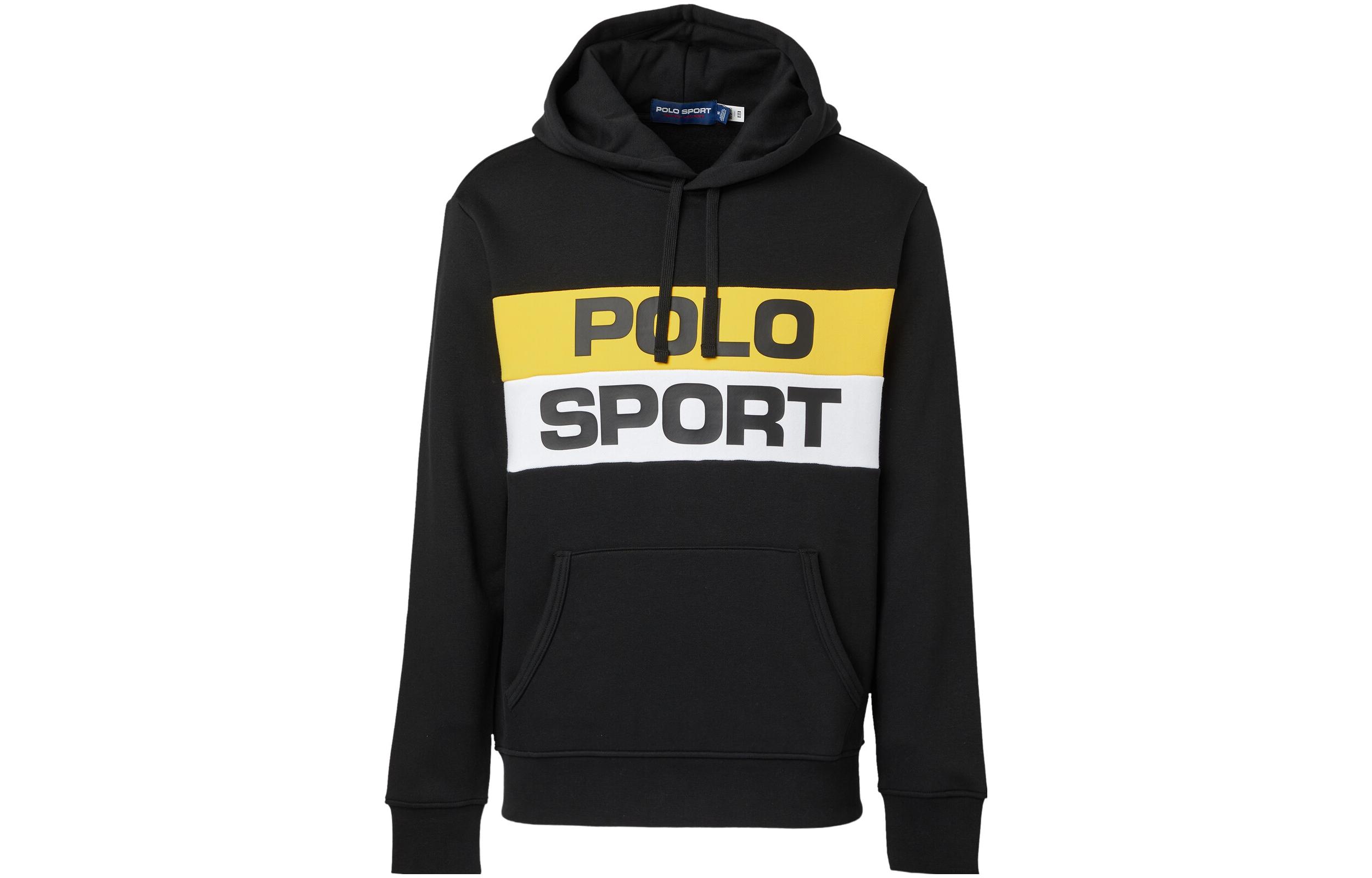 Ralph Lauren SS23 Logo Print Black Casual Sweatshirt Men 710836762-003