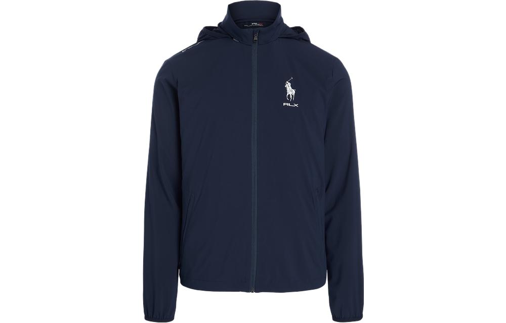 Ralph Lauren SS23 Logo Print Hoodie Jacket Navy Blue - MNXGOTW16020049-410