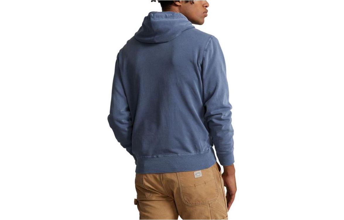 Ralph Lauren SS23 Logo Print Pullover Hoodie Blue Fashion 710877552-007 圖 3