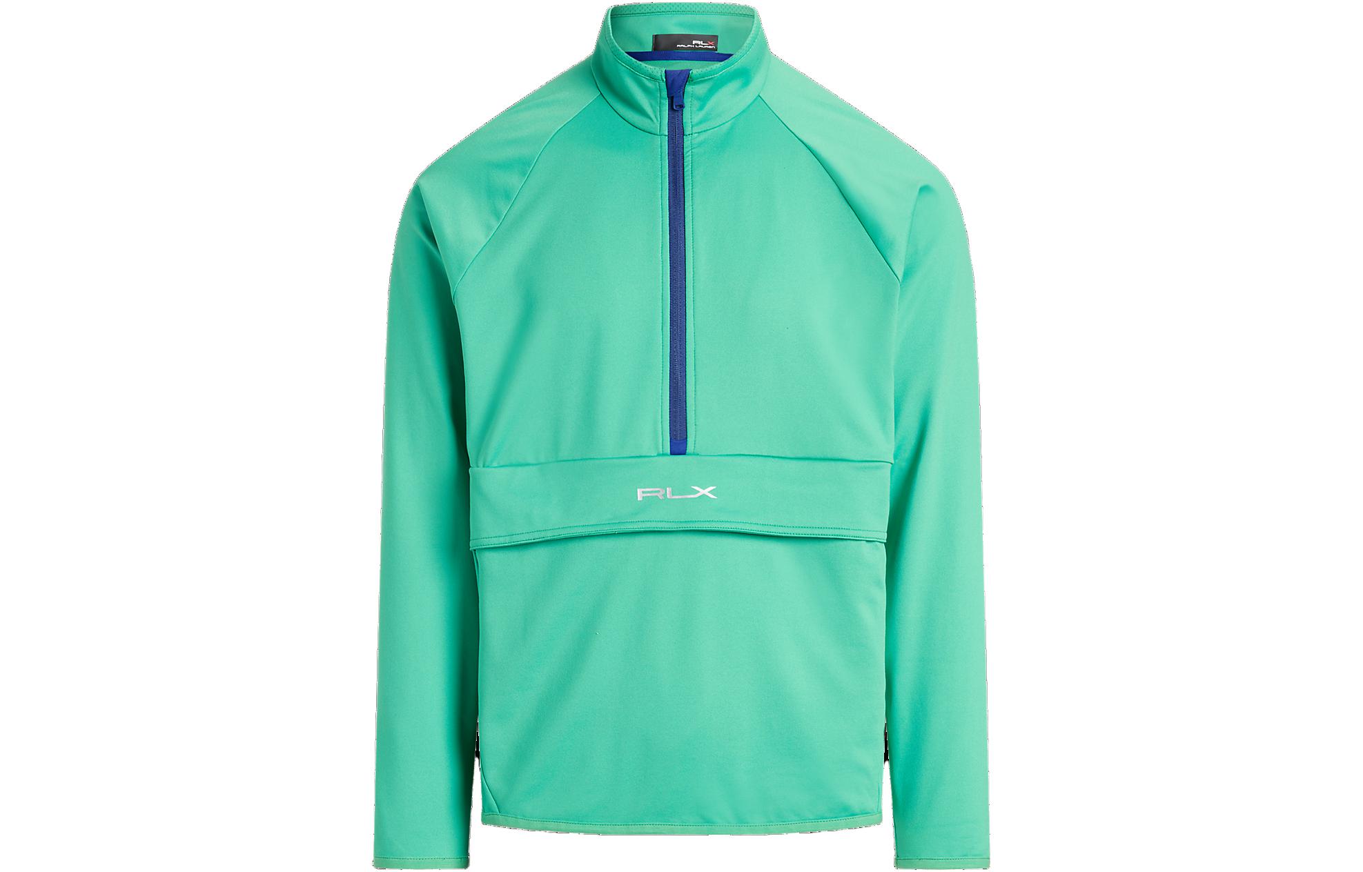 Ralph Lauren SS23 Mint Green Half-Zip Pullover Sweatshirt Long Sleeve MNXGKNI16820143-300