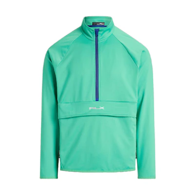 Ralph Lauren SS23 Mint Green Half-Zip Pullover Sweatshirt Long Sleeve MNXGKNI16820143-300