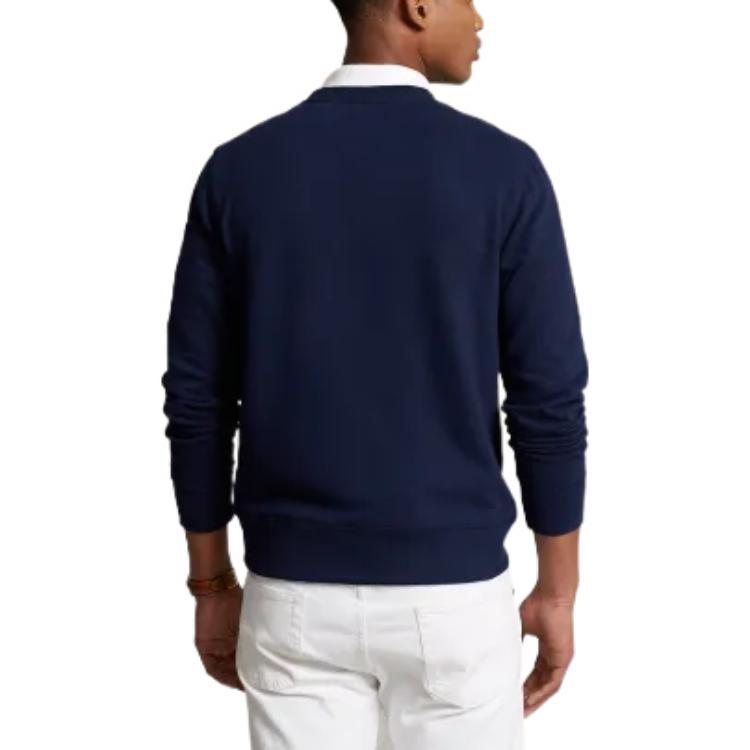 Purchase 拉夫·勞倫 SS23 海軍藍小熊印花圓領長袖上衣 MNPOKNI16822793-410