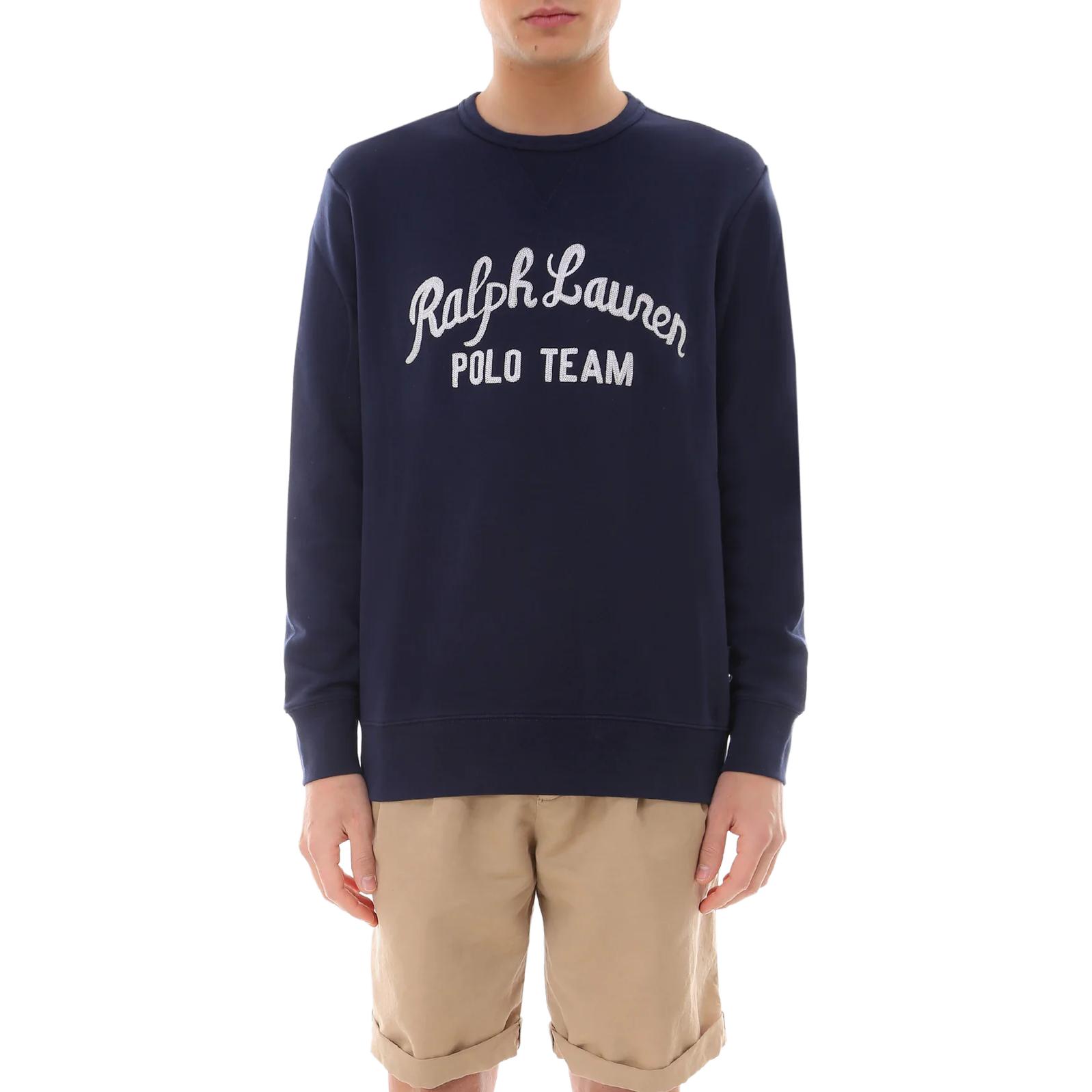 Ralph Lauren SS23 Navy Blue Sweatshirt with Embroidered Logo 710841385-002 圖 4