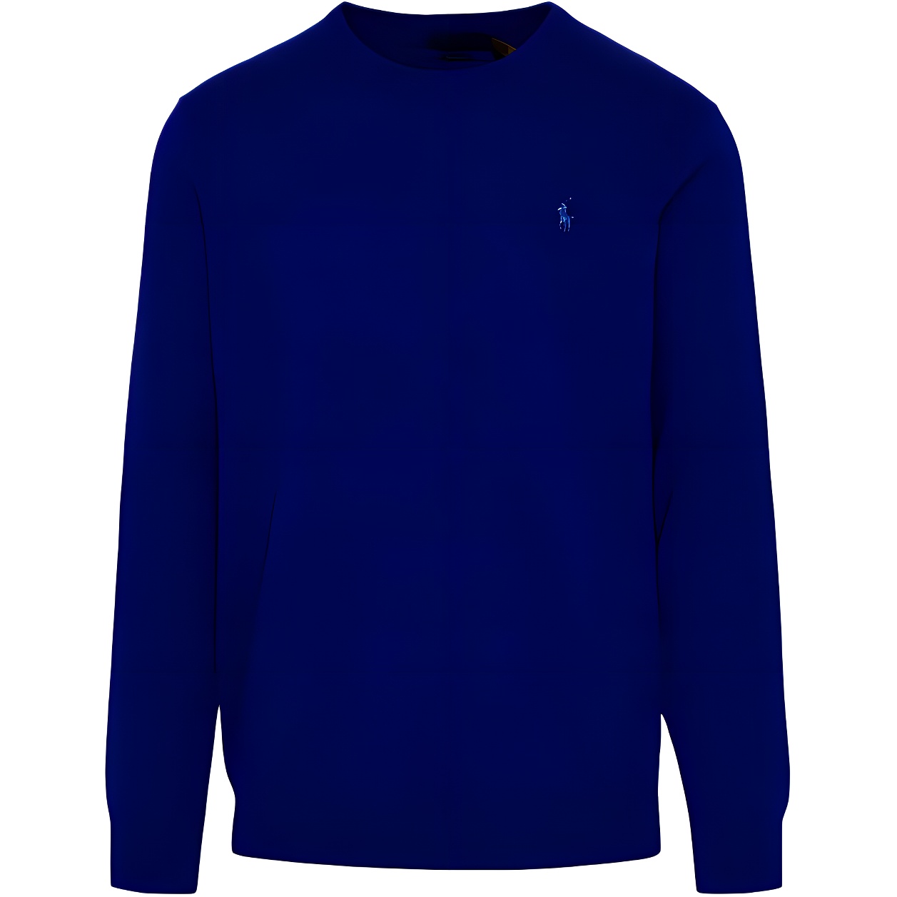 Ralph Lauren SS23 Navy Crewneck Sweatshirt with Embroidered Logo 710890558-003
