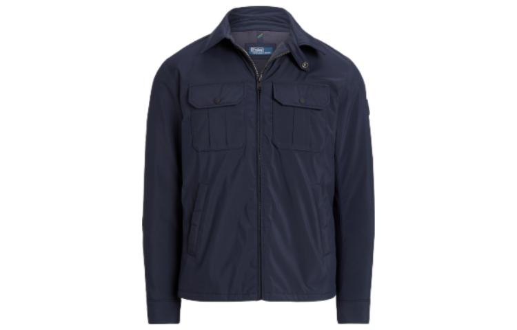 Ralph Lauren SS23 Navy Long-Sleeve Polo Collar Jacket MNPOOTW16021005-410