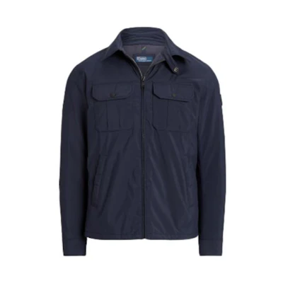 Ralph Lauren SS23 Navy Long-Sleeve Polo Collar Jacket MNPOOTW16021005-410