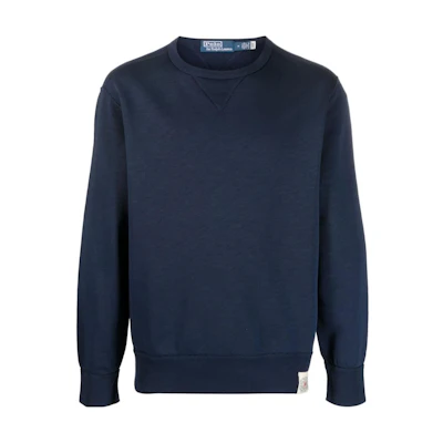 Ralph Lauren SS23 Navy Patch Logo Crewneck Sweatshirt 710907252-003