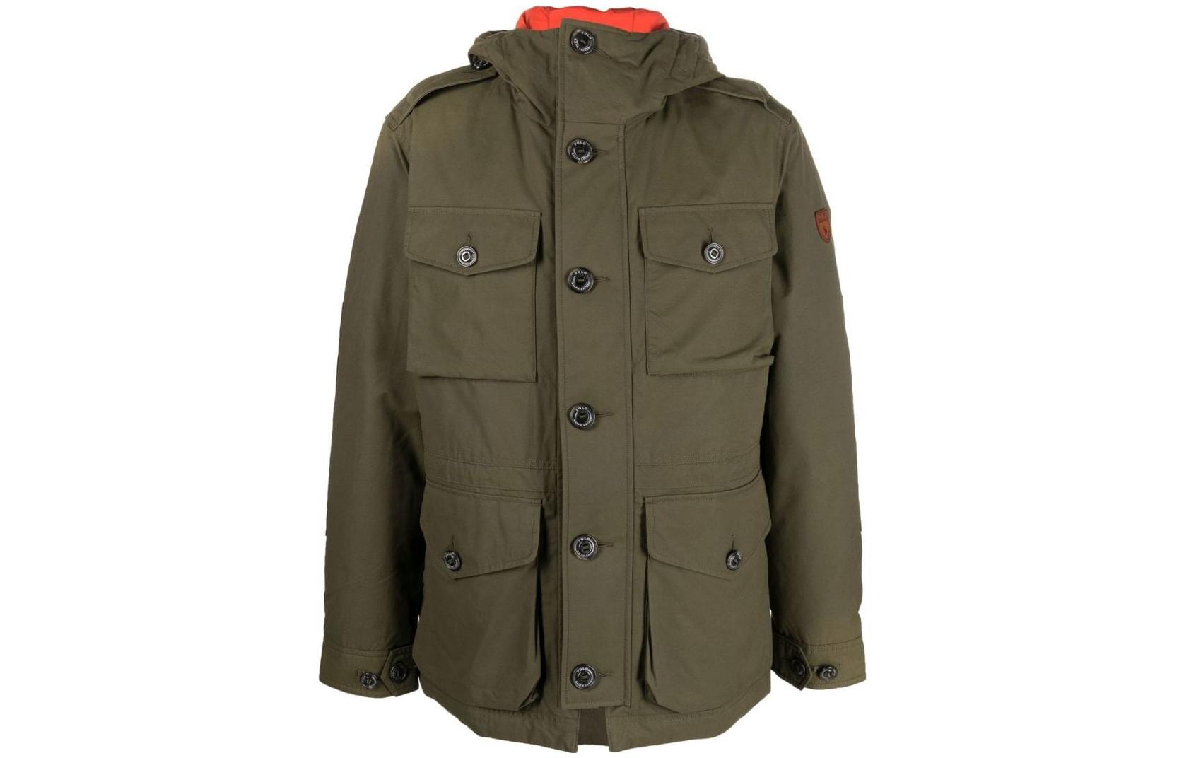 Ralph Lauren SS23 Olive Green Solid Hooded Jacket for Men 710876159-001