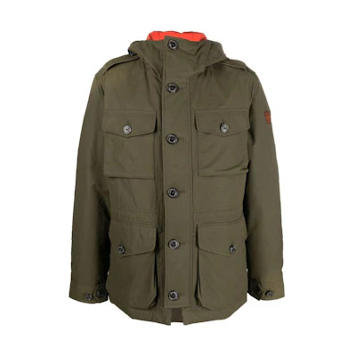 Ralph Lauren SS23 Olive Green Solid Hooded Jacket for Men 710876159-001