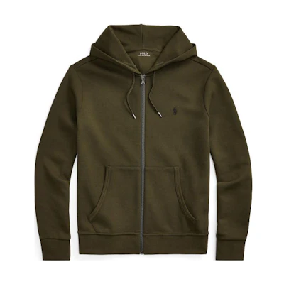 Ralph Lauren SS23 Olive Reversible Knit Full-Zip Hoodie MNPOKNI16822577-301