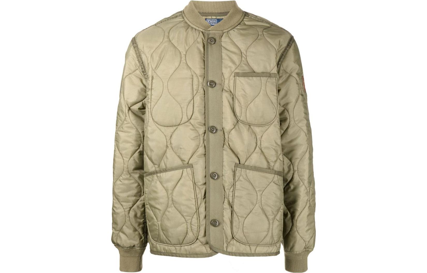 Ralph Lauren SS23 Oversized Solid Pocket Long Sleeve Jacket Green 710847009-006