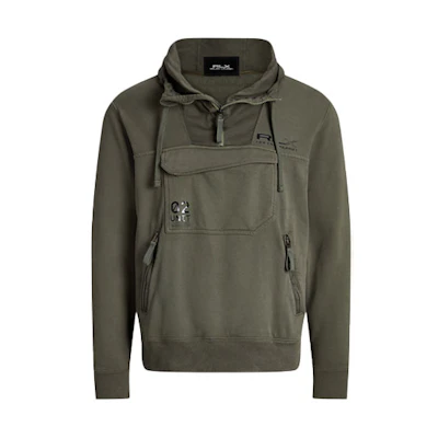 Ralph Lauren SS23 Patchwork Logo Hoodie Green MNRXKNI16820031-300