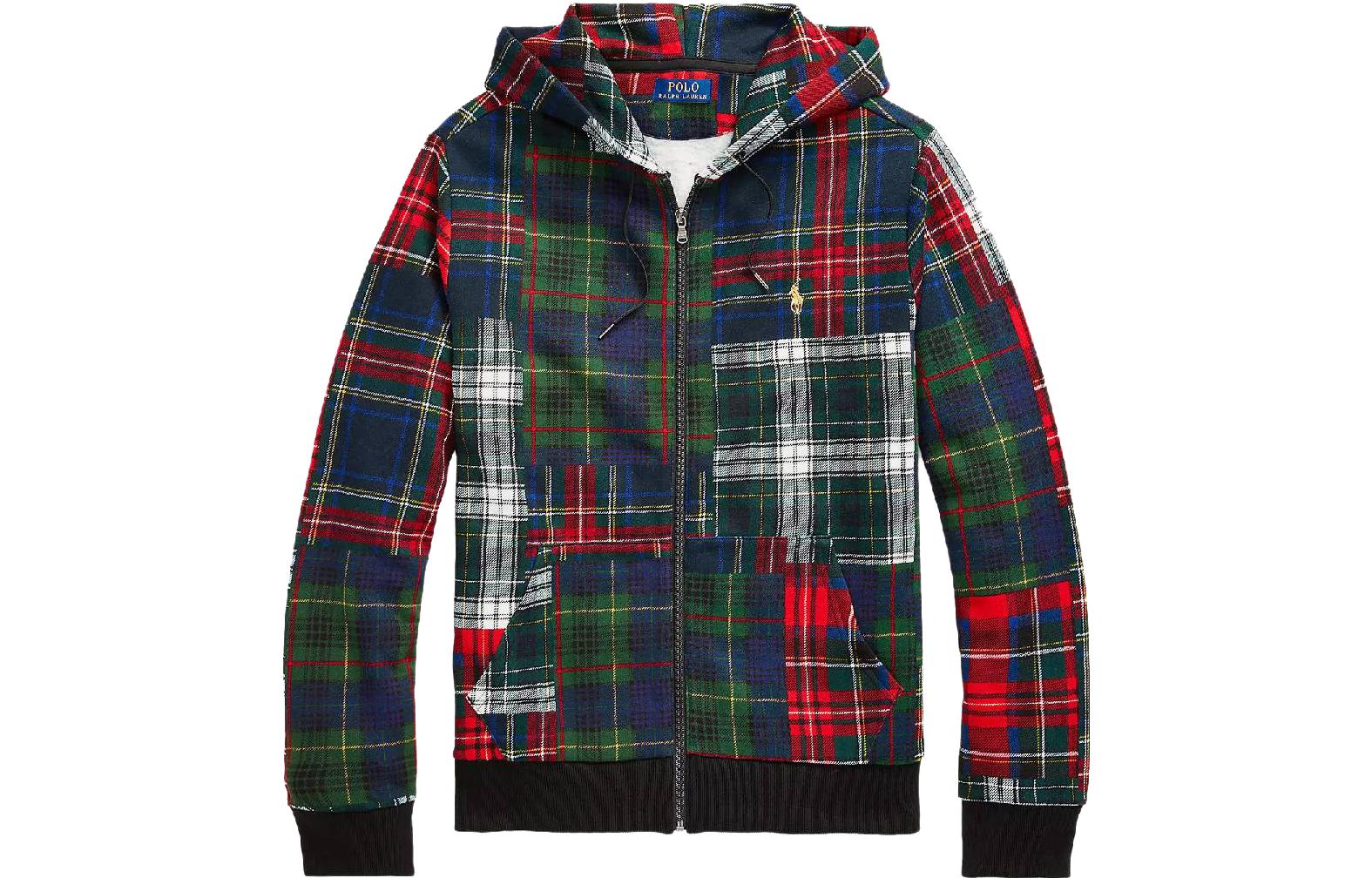 Ralph Lauren SS23 Plaid Print Zip Hoodie Multicolor Edition 710892814-001