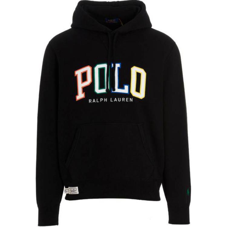 Ralph Lauren SS23 Pullover Sweatshirt with Logo Print - Black 710890190-001