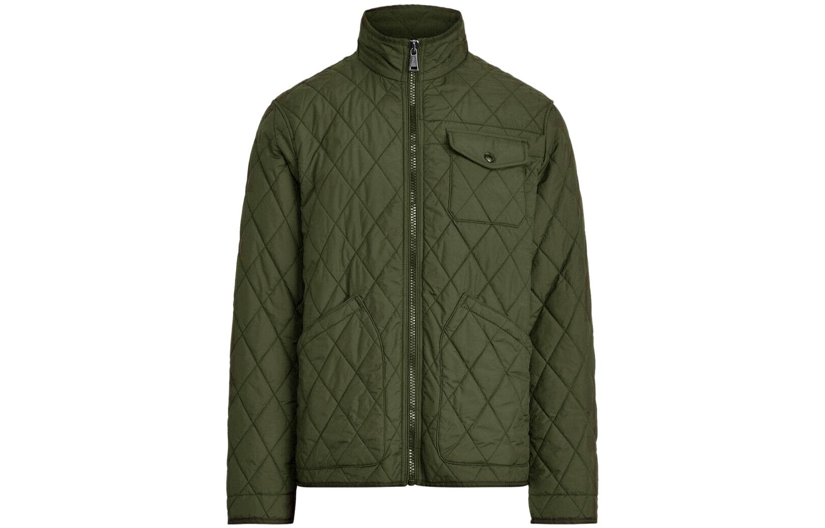 Ralph Lauren SS23 Quilted Zip Jacket Green Outerwear 710852760-001
